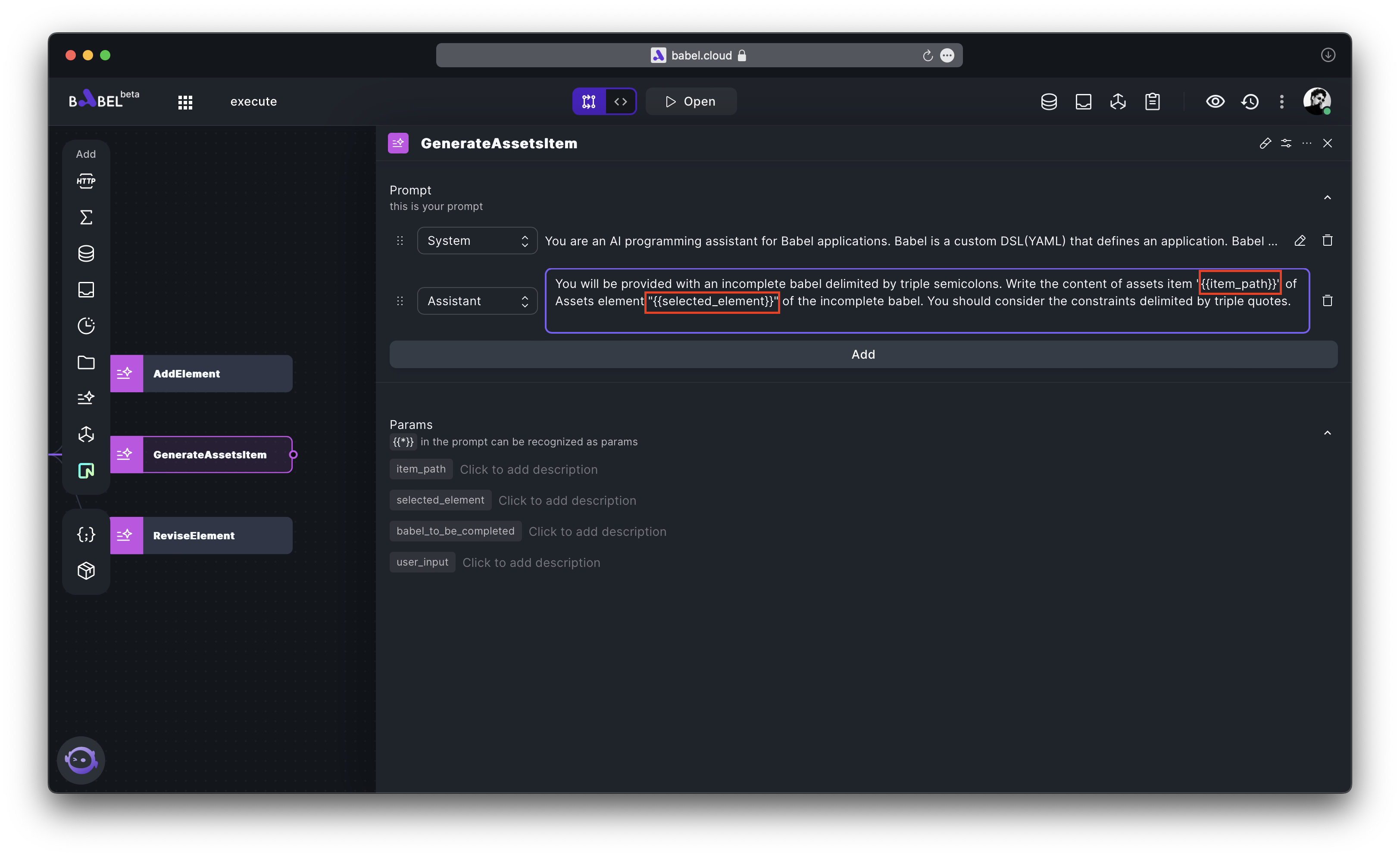 images of LLMExecutor Prompt