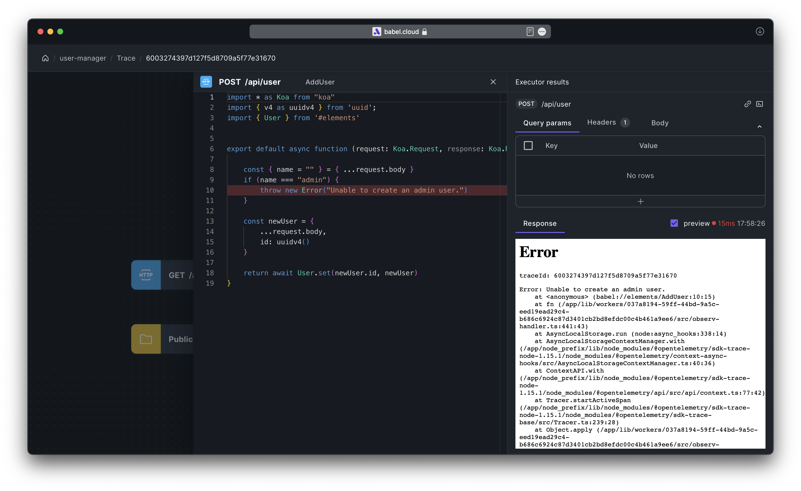 images of observation view -  element code